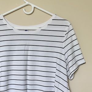 white striped t shirt